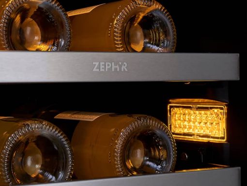 Zephyr 15" Stainless Frame Single Zone Wine Cooler - Image 6