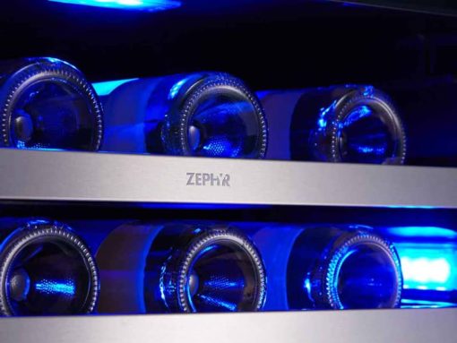 Zephyr Presrv 24" Stainless Frame Dual Zone Wine Cooler - Image 6