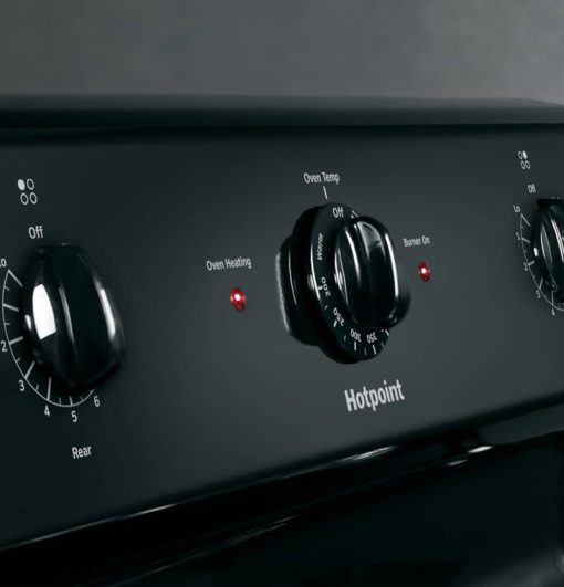 GE Hotpoint 30" Black Freestanding Electric Range - Image 6