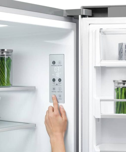 Fisher & Paykel Series 7 18.9 Cu. Ft. Stainless Steel Freestanding Quad Door Refrigerator Freezer, Ice & Water - Image 6
