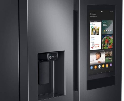 Samsung 21.5 Cu. Ft. Fingerprint Resistant Black Stainless Steel Counter Depth Side-By-Side Refrigerator With Touch Screen Family Hub - Image 9