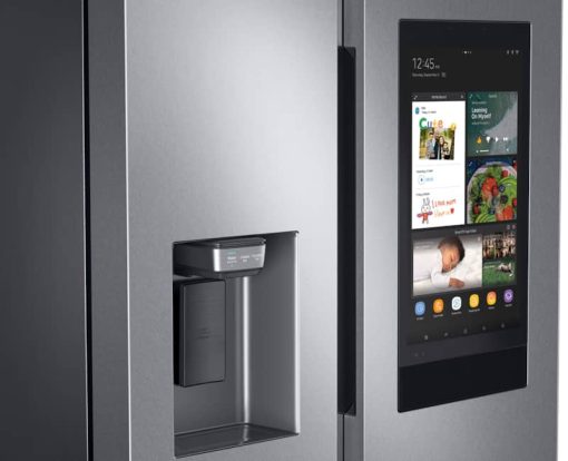 Samsung 26.7 Cu. Ft. Large Capacity Fingerprint Resistant Stainless Steel Side-By-Side Refrigerator With Touch Screen Family Hub - Image 9