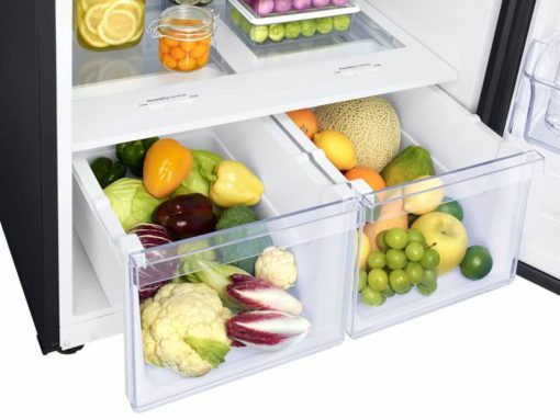 Samsung 18 Cu. Ft. Fingerprint Resistant Black Stainless Steel Top Freezer Refrigerator With FlexZone And Ice Maker - Image 6