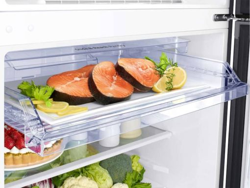 Samsung 21 Cu. Ft. Fingerprint Resistant Black Stainless Steel Top Freezer Refrigerator With FlexZone And Ice Maker - Image 6