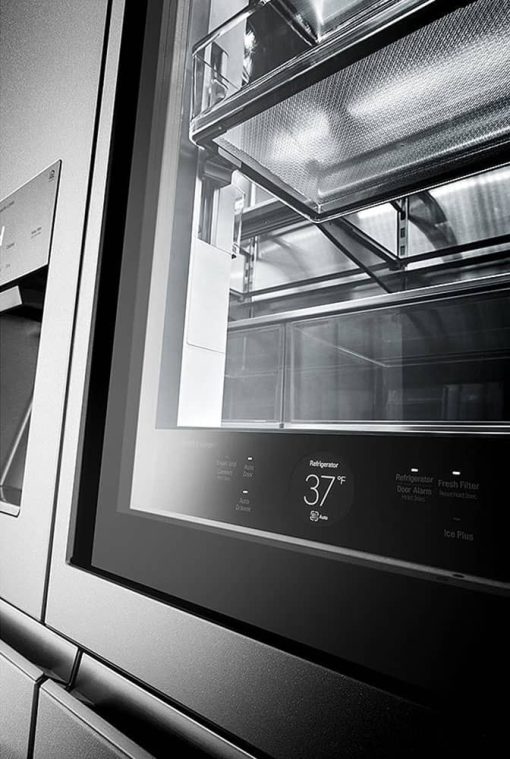 LG SIGNATURE ADA 23 Cu. Ft. Textured Steel Smart Wi-Fi InstaView Door-In-Door Counter-Depth Refrigerator - Image 8