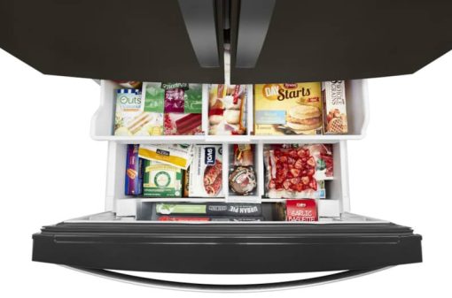 Whirlpool 36" Black Stainless French Door Refrigerator - Image 6