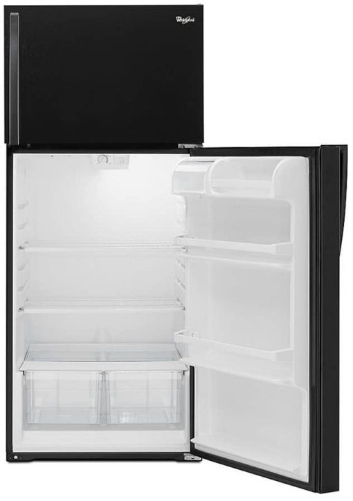Whirlpool 28" Black Top Freezer Refrigerator - Image 6