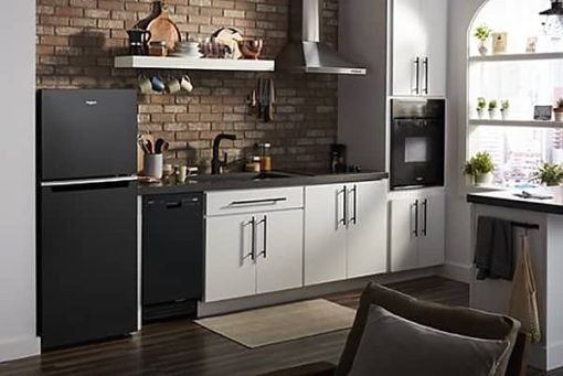 Whirlpool ADA 24" Black Small Space Top-Freezer Refrigerator - Image 6