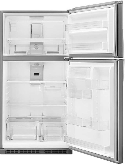 Whirlpool ADA 33" Monochromatic Stainless Steel Top Freezer Refrigerator - Image 6