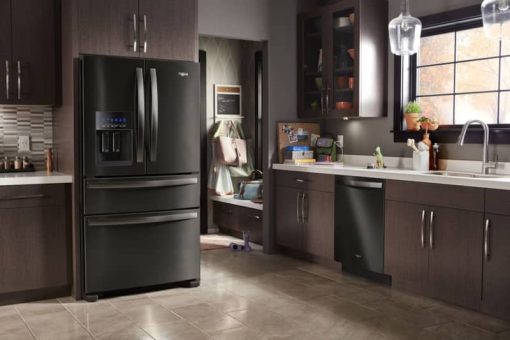 Whirlpool 36" Black Stainless French Door Refrigerator - Image 6