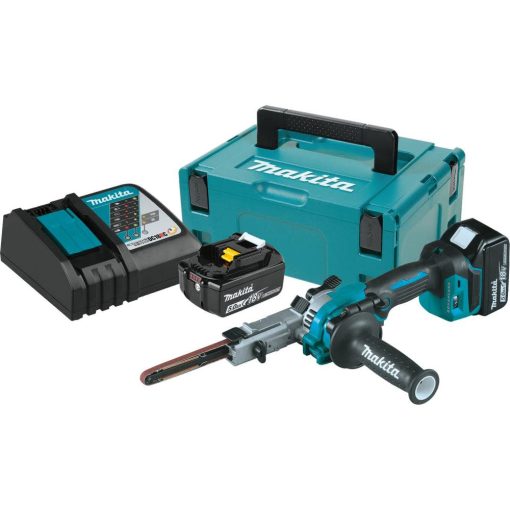 Makita 18V LXT® Lithium-Ion Brushless Cordless 3/8" x 21" Detail Belt Sander Kit (5.0Ah)