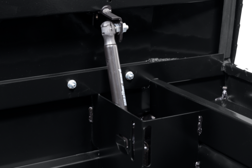 Weather Guard Saddle Truck Tool Box Aluminum Full Deep Gloss Black - Image 7
