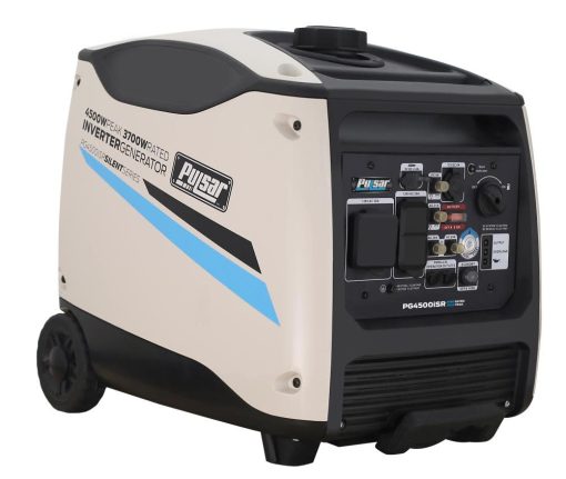 Pulsar Silent Series 4500W Peak 3700W Rated Portable Inverter Generator with Remote Start