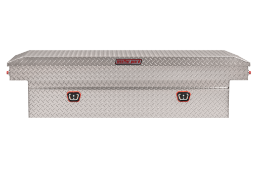 Weather Guard Saddle Truck Tool Box Aluminum Full Standard Clear - Image 3