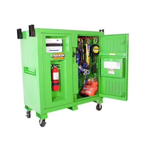 Safety Kage™ Cabinet, 59.4 cu ft, with hooks, shelves, and cubby holes. - Image 3