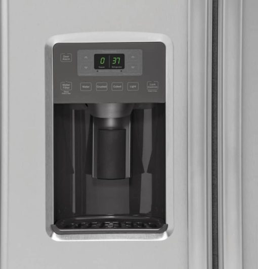 GE 21.9 Cu. Ft. Stainless Steel Counter-Depth Side-By-Side Refrigerator - Image 6