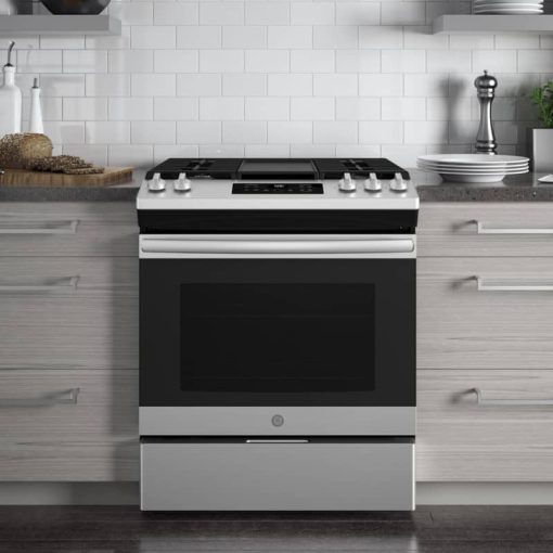 GE ADA 30" Stainless Steel Slide-In Gas Range - Image 7