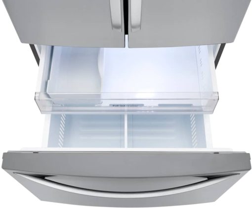 LG 23 Cu. Ft. PrintProof Stainless Steel French Door Counter Depth Refrigerator - Image 6