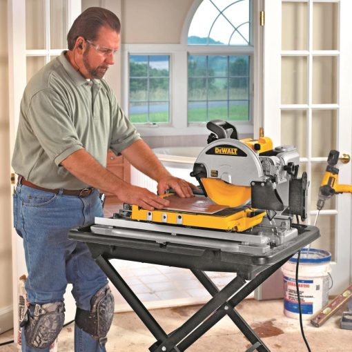 10 In. Wet Tile Saw with Stand - Image 6