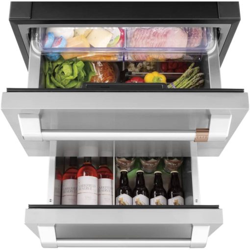 Cafe 5.7 Cu. Ft. Stainless Steel With Brushed Stainless Built-In Dual-Drawer Refrigerator - Image 7