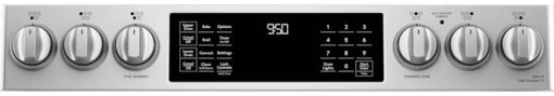 Cafe ADA 30" Stainless Steel Slide-In Front Control Induction & Convection Double Oven Range - Image 6