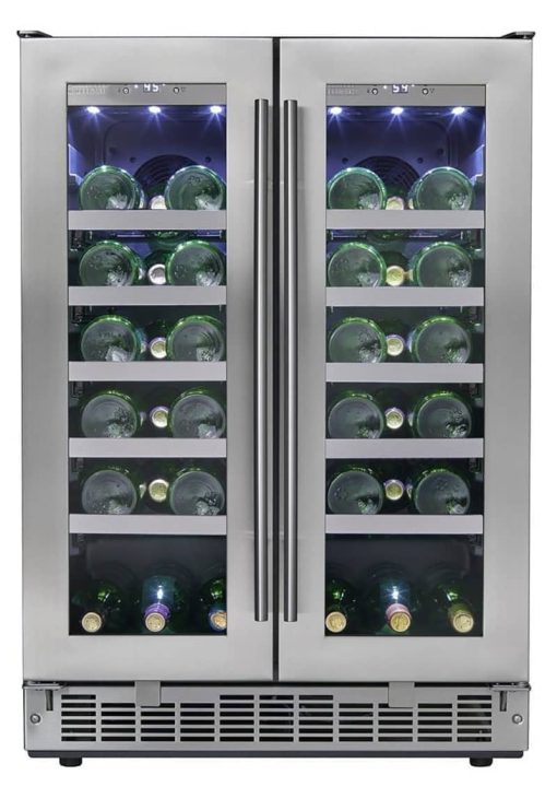 Danby Silhouette Napa 24" Stainless Frame French Door Wine Cooler - Image 7
