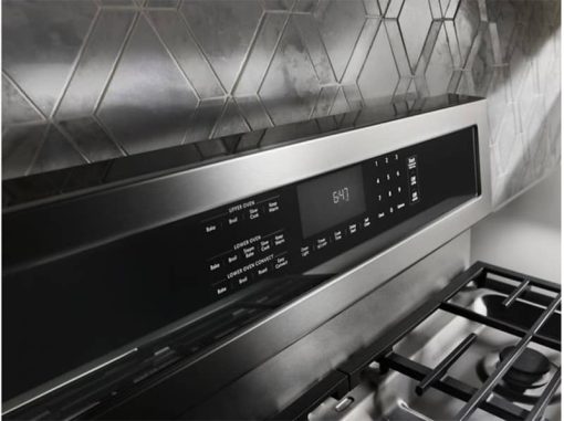 KitchenAid 30" Stainless Steel Dual Fuel Double Oven Range - Image 7