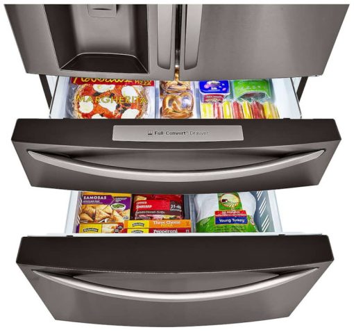 LG 23 Cu. Ft. PrintProof Black Stainless Steel Smart Wi-Fi Enabled Counter-Depth Refrigerator With Craft Ice Maker - Image 7