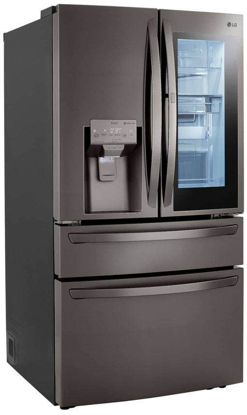 LG 23 Cu. Ft. PrintProof Black Stainless Steel Smart Wi-Fi Enabled InstaView Door-In-Door Counter-Depth Refrigerator With Craft Ice Maker - Image 7