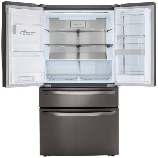 LG 30 Cu. Ft. PrintProof Black Stainless Steel Smart Wi-Fi InstaView Door-In-Door Refrigerator With Craft Ice Maker - Image 2