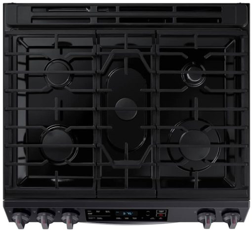 Samsung ADA 6 Cu. Ft. Fingerprint Resistant Black Stainless Steel Front Control Slide-In Gas Range - Image 7