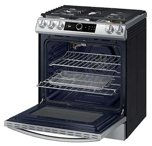 Samsung 6 Cu. Ft. Fingerprint Resistant Stainless Steel Slide-In Gas Range With Smart Dial, Air Fry & Wi-Fi - Image 4