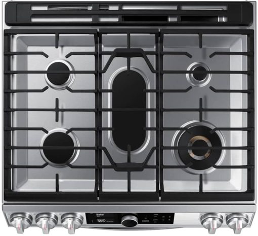 Samsung ADA 6 Cu. Ft. Fingerprint Resistant Stainless Steel Flex Duo Slide-In Gas Range With Smart Dial, Air Fry & Wi-Fi - Image 7