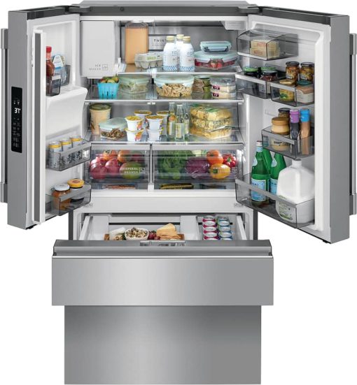 Frigidaire Professional 21.8 Cu. Ft. SmudgeProof Stainless Steel Counter Depth 4-Door French Door Refrigerator - - Image 2