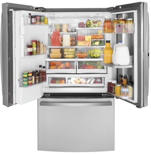 GE Profile ADA 22.1 Cu. Ft. Fingerprint Resistant Stainless Steel Counter-Depth French-Door Refrigerator With Door In Door And Hands-Free AutoFill - Image 2