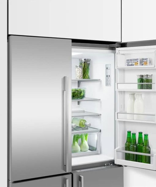 Fisher & Paykel Series 7 18.9 Cu. Ft. Stainless Steel Freestanding Quad Door Refrigerator Freezer, Ice & Water - Image 7