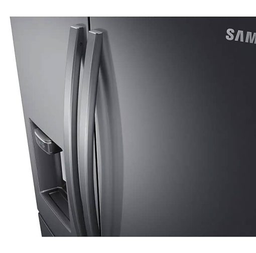 Samsung ADA 23 Cu. Ft. Fingerprint Resistant Black Stainless Steel Counter Depth 4-Door French Door Refrigerator With FlexZone Drawer - Image 12