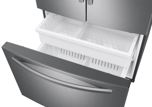 Samsung 26.5 Cu. Ft. Fingerprint Resistant Stainless Steel 3-Door French Door Refrigerator With Family Hub And External Water & Ice Dispenser - Image 7