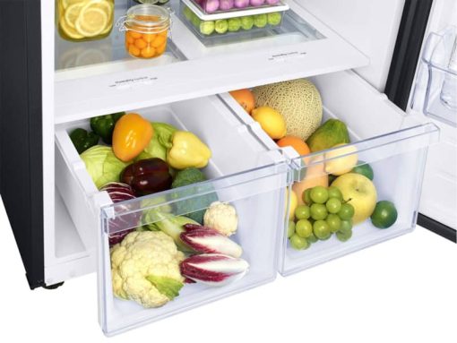 Samsung 21 Cu. Ft. Fingerprint Resistant Black Stainless Steel Top Freezer Refrigerator With FlexZone And Ice Maker - Image 7