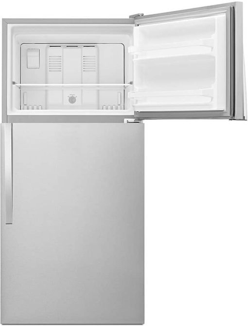 Whirlpool ADA 30" Monochromatic Stainless Steel Top-Freezer Refrigerator - Image 7