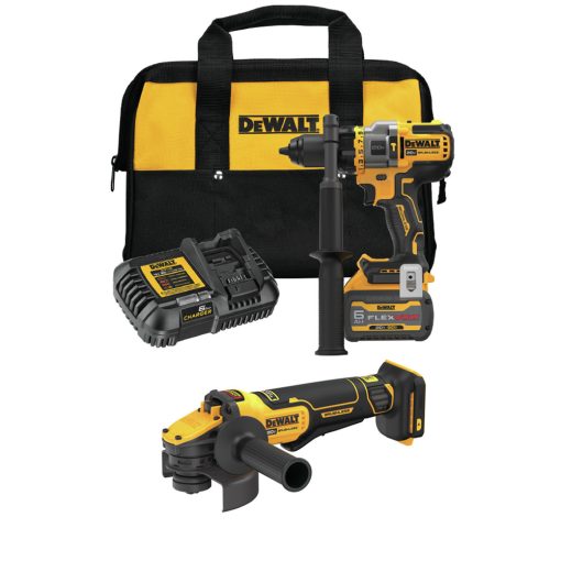 20V MAX* 1/2 in. Brushless Cordless Hammer Drill/Driver and 20V MAX* 4-1/2-5" Angle Grinder with FLEXVOLT ADVANTAGE™ Kit