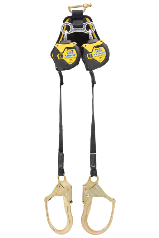 Werner Bantam 6' Twin Leg Web Leading Edge Self Retracting Lifeline with Steel Form Hook