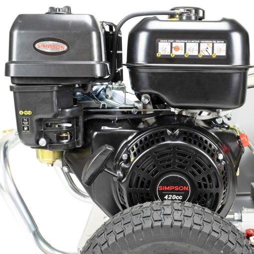 Aluminum Water Blaster 4400 PSI at 4.0 GPM SIMPSON 420 with AAA Triplex Plunger Pump Cold Water Professional Belt Drive Gas Pressure Washer (49-State) - Image 2