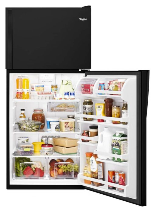 Whirlpool ADA 30" Black Top-Freezer Refrigerator - Image 4