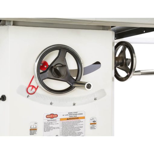 SHOP FOX® 2 HP 10" Hybrid Open Stand Table Saw - Image 9