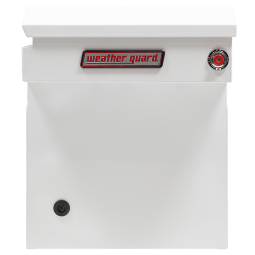 Weather Guard Saddle Truck Tool Box Steel Full Deep White - Image 4