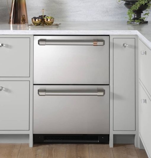 Cafe 5.7 Cu. Ft. Stainless Steel With Brushed Stainless Built-In Dual-Drawer Refrigerator - Image 8