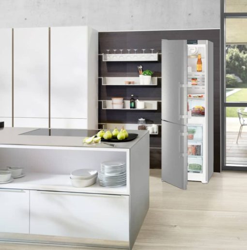 Liebherr 24" Stainless Steel Left-Hinge Bottom Freezer Refrigerator With NoFrost - Image 8