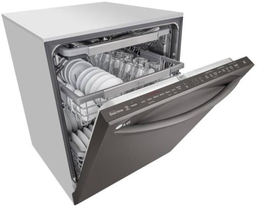 LG 24" Black Stainless Steel Top Control Smart Wi-Fi Enabled Dishwasher With QuadWash And TrueSteam - Image 8