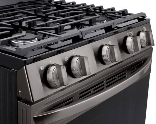 LG 5.8 Cu. Ft. PrintProof Black Stainless Steel Smart Wi-Fi Enabled Fan Convection Gas Range With Air Fry & EasyClean - Image 8